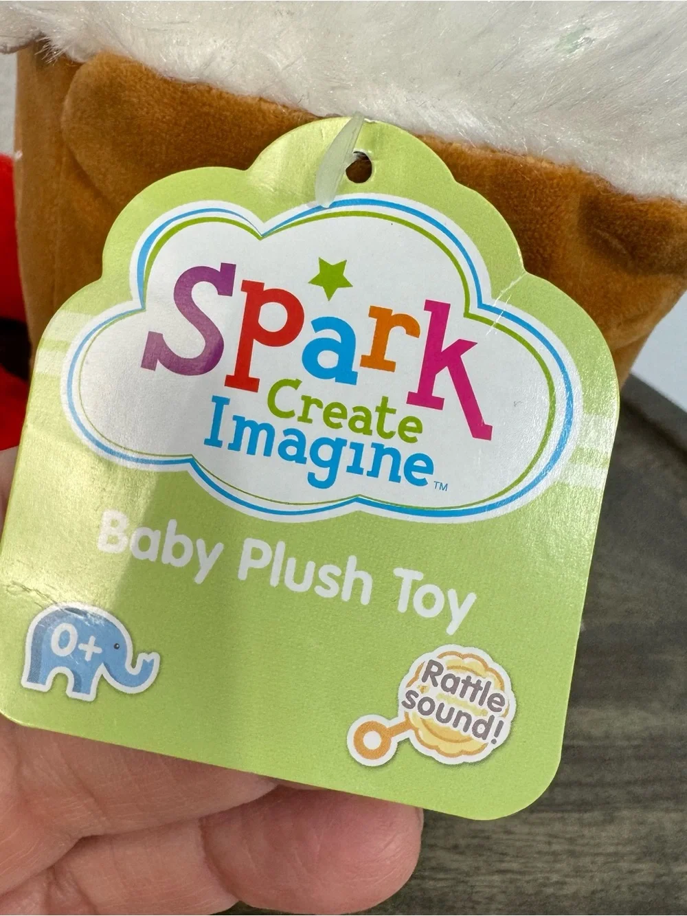 Spark Create Imagine Walmart Gingerbread House Plush Baby Toy Rattle Sound